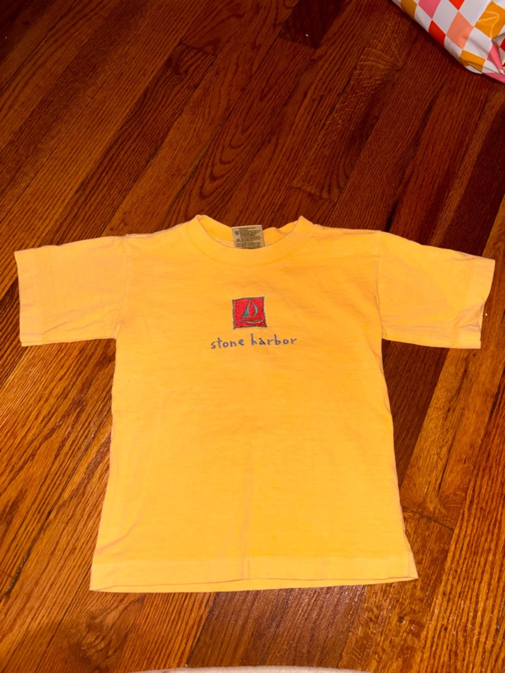 Vintage 90s Single Stitch Stone Harbor New Jersey Shirt Kids Embroidered 4